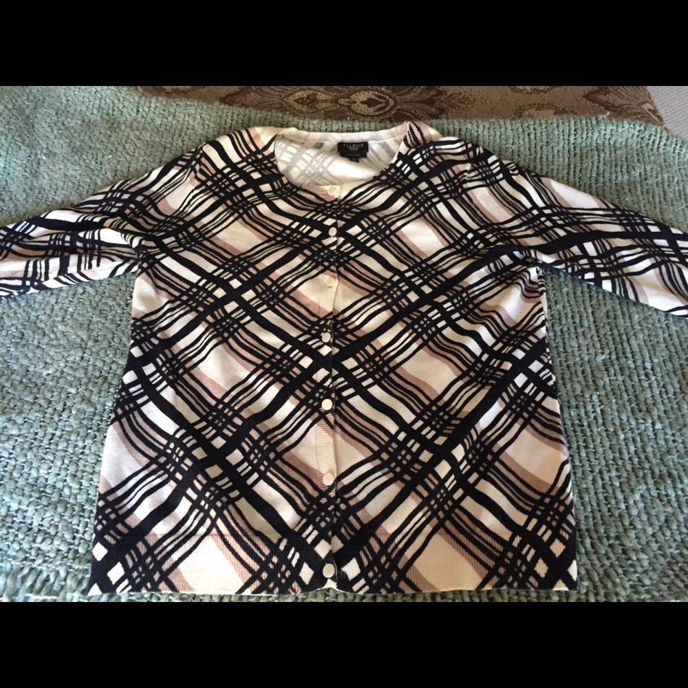 Talbots Graphic Cardigan
